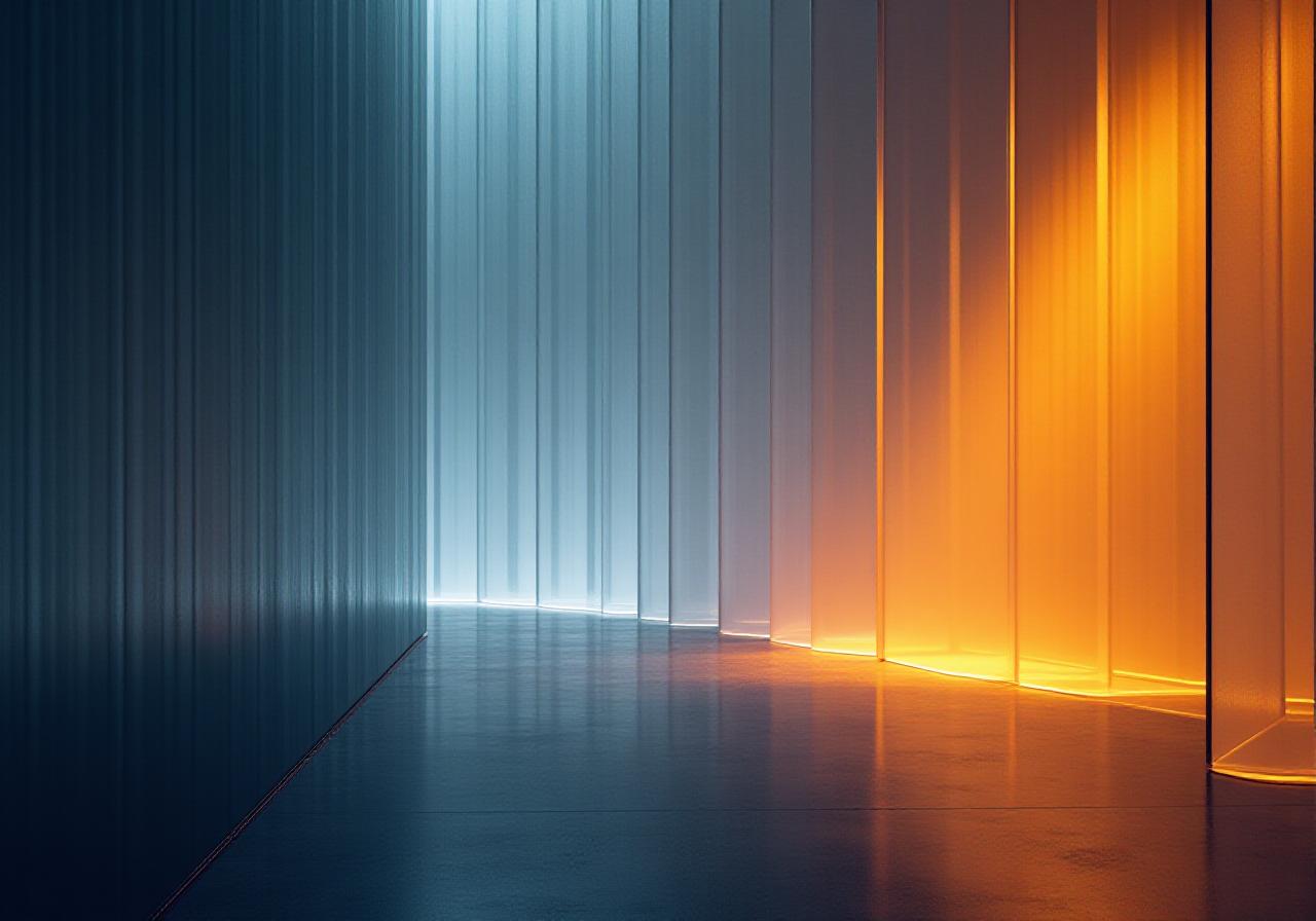 Abstract digital security and data protection visualization